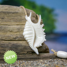 Load image into Gallery viewer, Conch Shell Hand Carved Necklace
